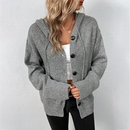 Damen Lang Strick Cardigan | Warm