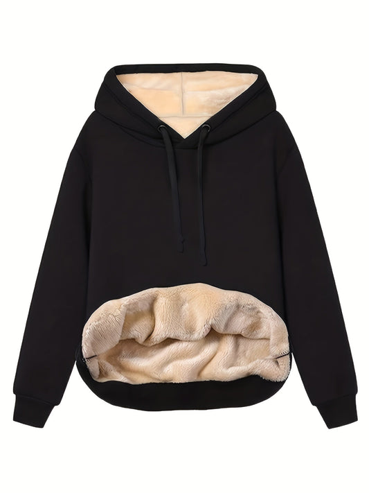 Damen Oversize Warmer Winter Hoodie | Fleece