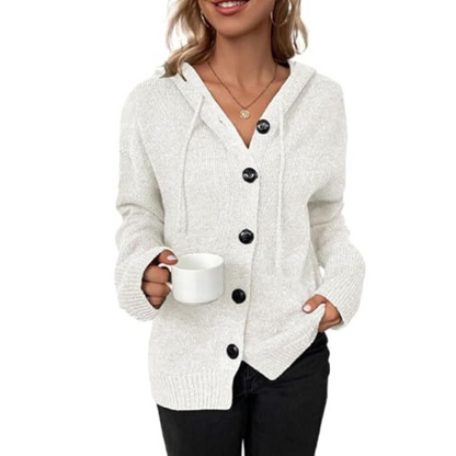 Damen Lang Strick Cardigan | Warm