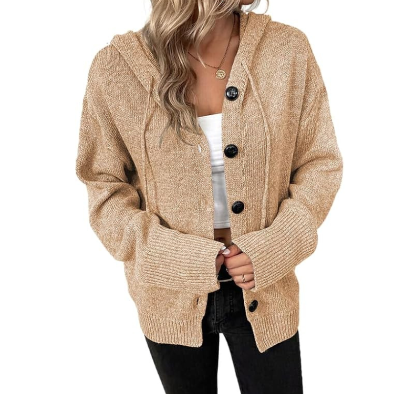 Damen Lang Strick Cardigan | Warm