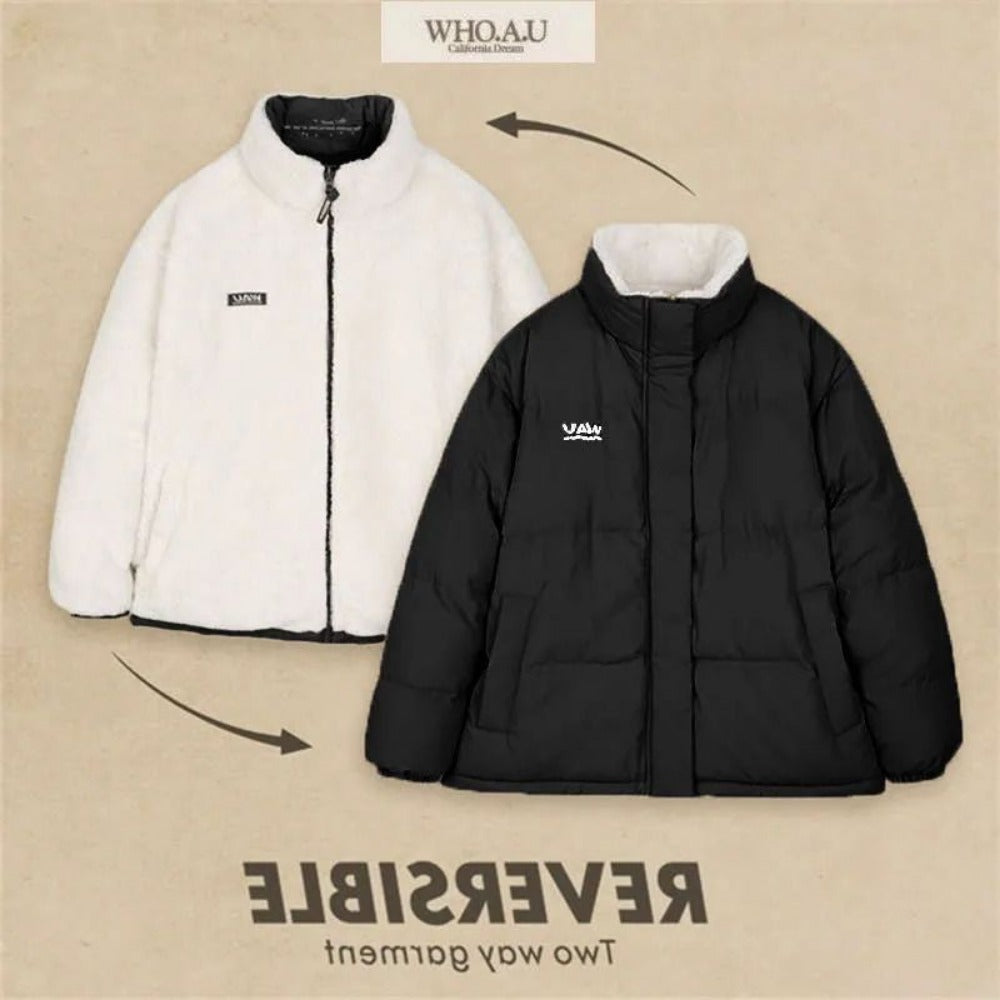 Wendbare Steppjacke Zweitseitiger Mantel für Damen – Milena