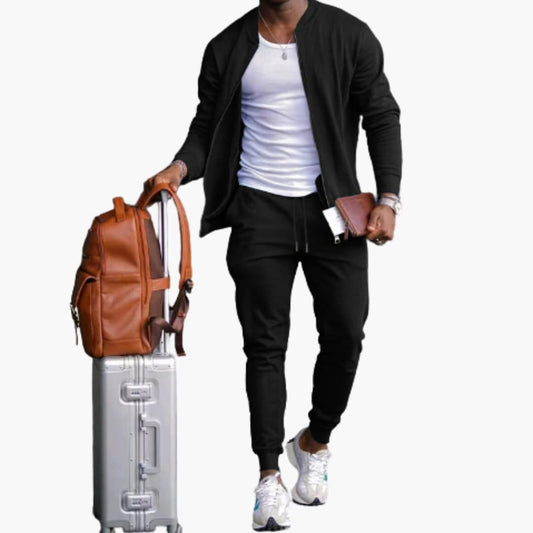 Herren Sportlich Jogginganzug | Reißverschluss