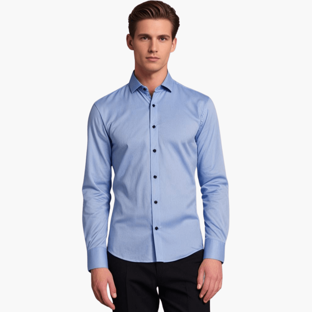 Herren Slim Fit Hemd | Langarm