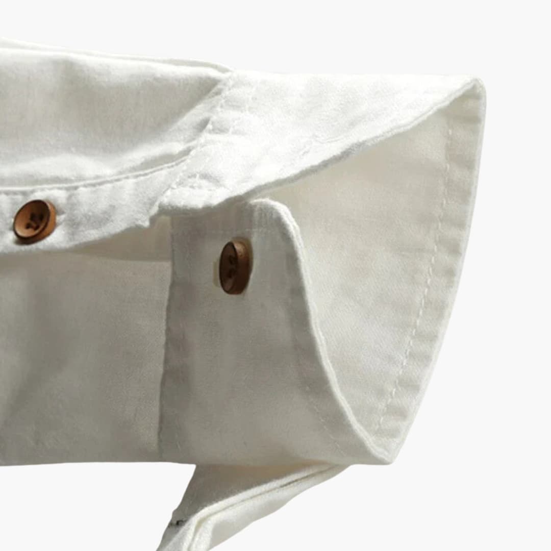 Herren Stehkragen Hemd | Langarm