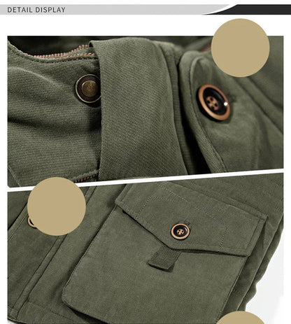 Herren Lang Winterjacke | Mit Kapuze