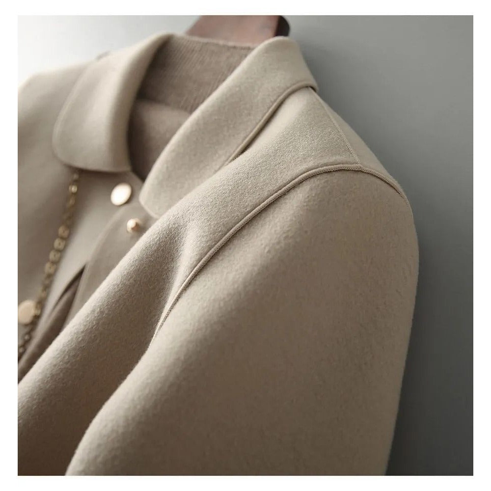 Kurzjacke mit Knopfleiste und Taschen für Damen - Daniela