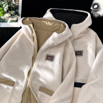 Wendbare Kapuzenjacke mit Fleecefutter für Herren – Gabriel