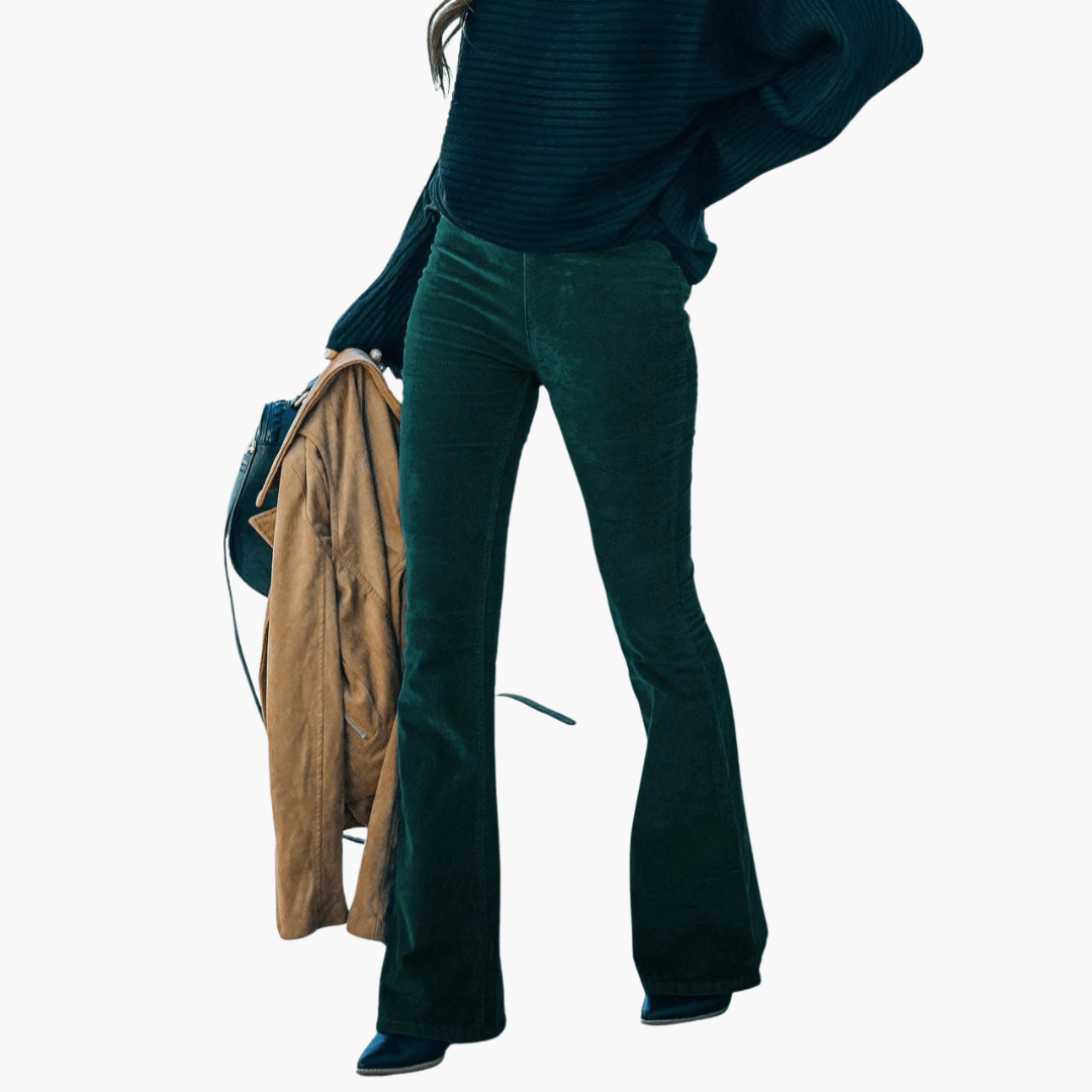 Damen Elegant Cordhose | Lang