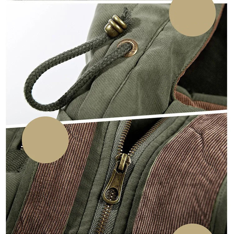 Herren Lang Winterjacke | Mit Kapuze