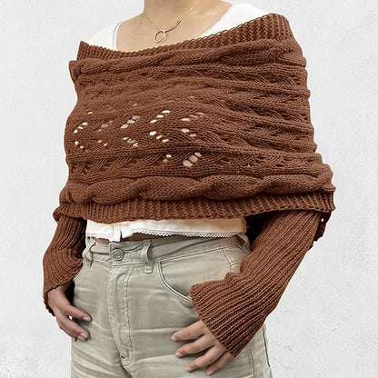 Damen Elegant Strick Schal | Winter