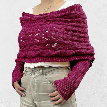 Damen Elegant Strick Schal | Winter