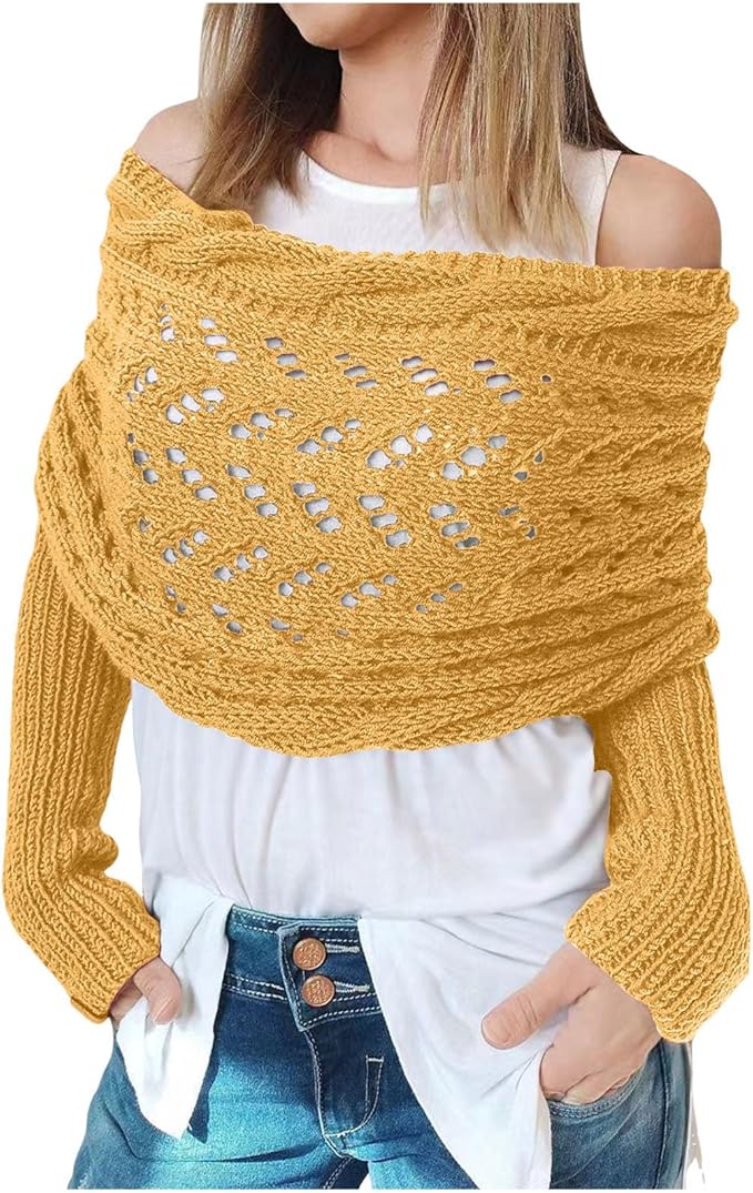 Damen Elegant Strick Schal | Winter