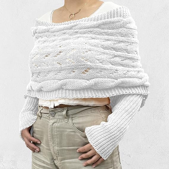 Damen Elegant Strick Schal | Winter