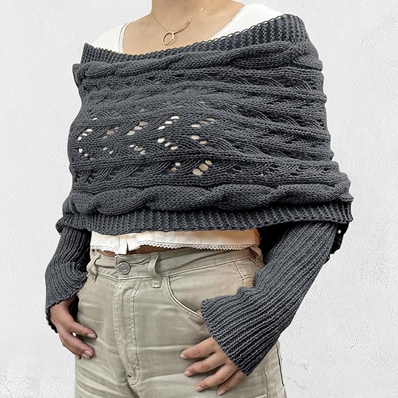 Damen Elegant Strick Schal | Winter