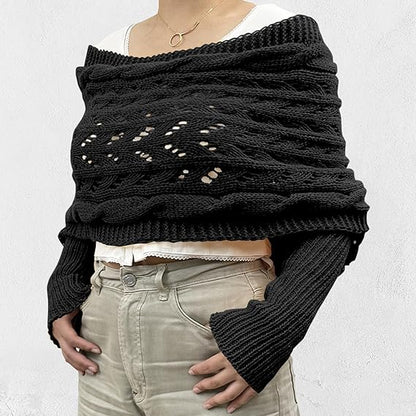 Damen Elegant Strick Schal | Winter