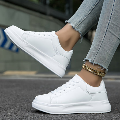 Damen Weiße Sneaker| Bequem