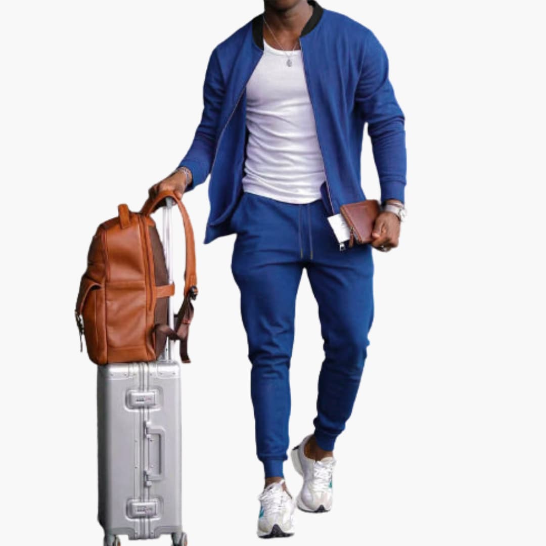 Herren Sportlich Jogginganzug | Reißverschluss