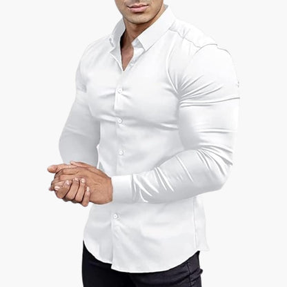 Herren Klassisches Langarm Hemd | Slim Fit