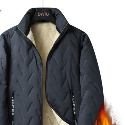 Winterjacke mit Fleecefutter und Reißverschluss für Herren – Olivier