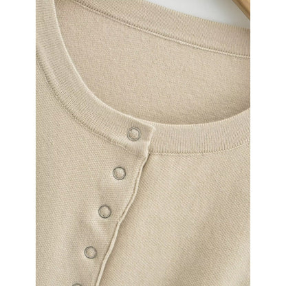 Strickjacke mit Knopfleiste und langen Ärmeln für Damen - Claudia