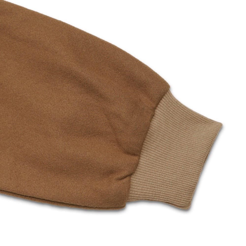 Braune Bomberjacke mit Druckknöpfen für Damen - Santina