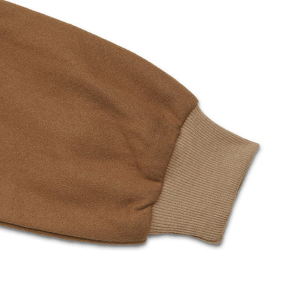 Braune Bomberjacke mit Druckknöpfen für Damen - Santina