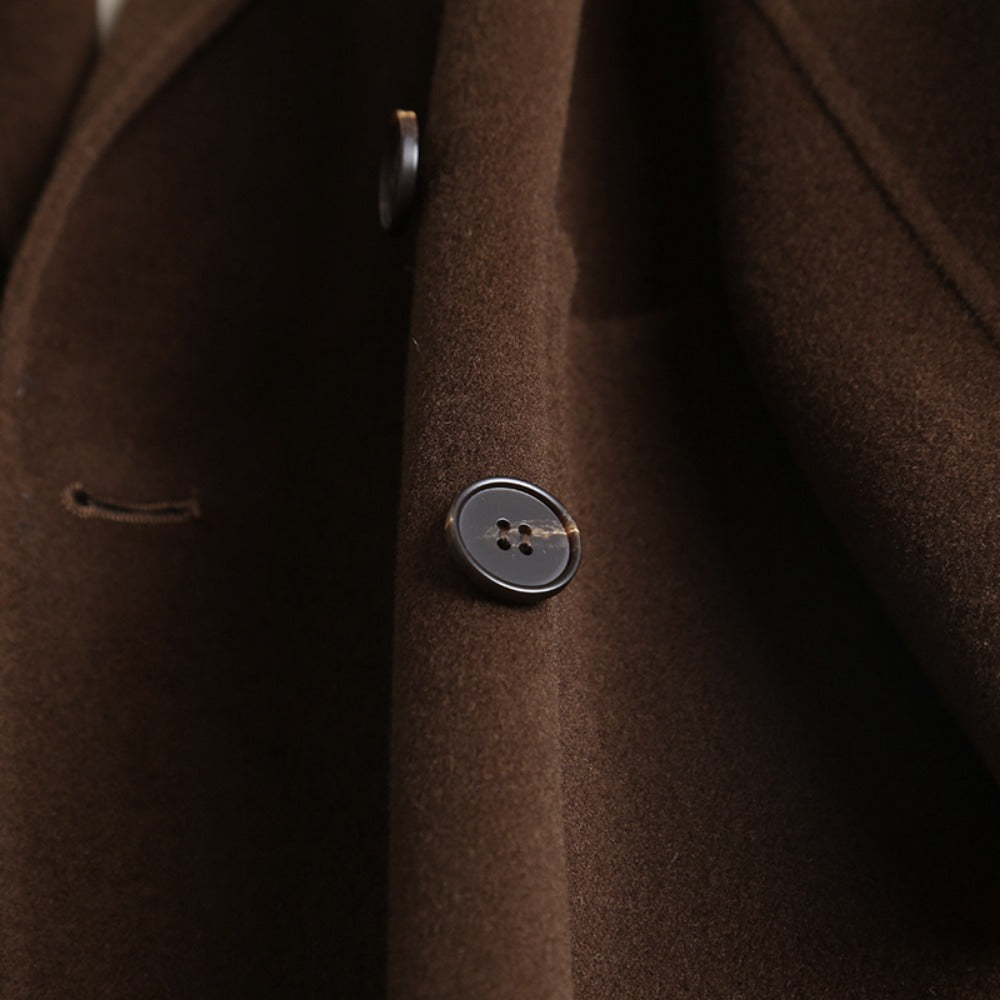 Damen Wollmantel mit Doppelreiher – Daria