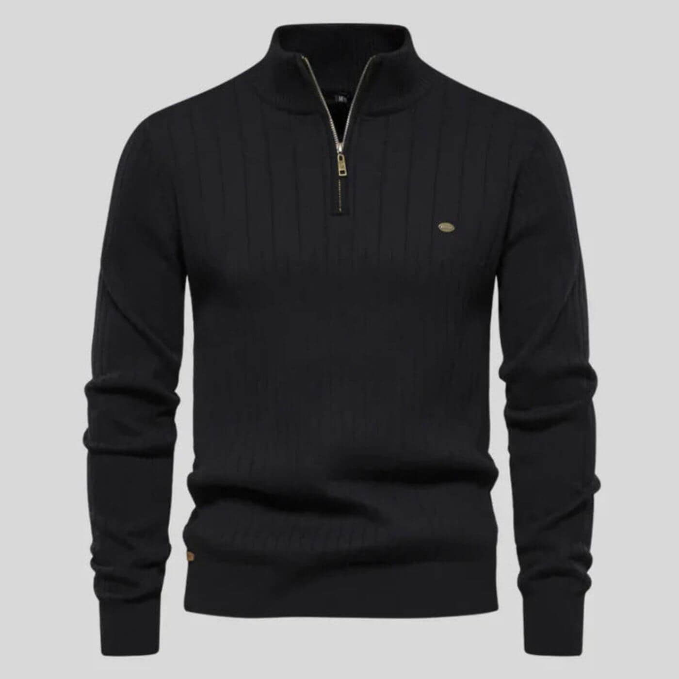 Herren Bequem Pullover | Zipper