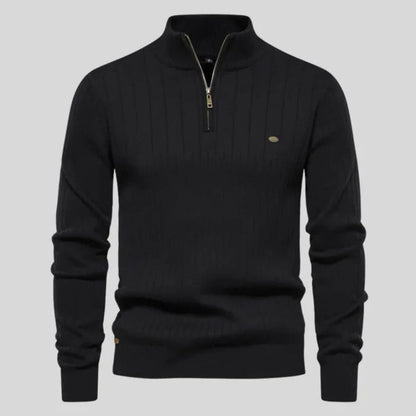 Herren Bequem Pullover | Zipper