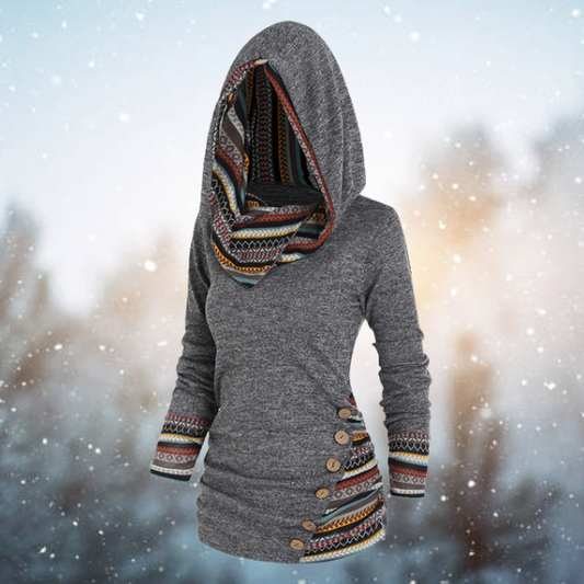 Damen Tribal Hoodie | Kurz