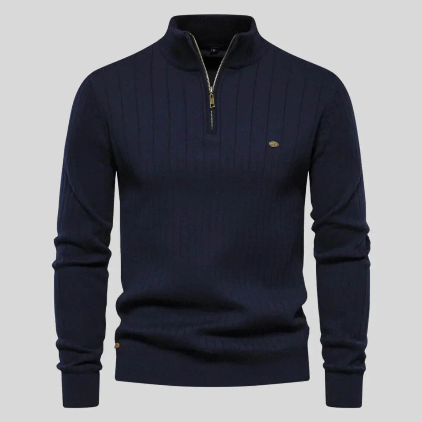 Herren Bequem Pullover | Zipper