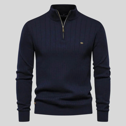 Herren Bequem Pullover | Zipper