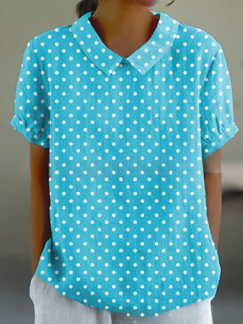 Lässige Damen Bluse mit Vintage Blumenmuster für den Sommer