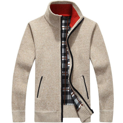 Herren Kurz Cardigan | Zipper