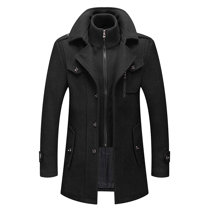 Herren Modischer Winter Mantel | Lang