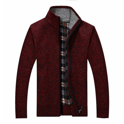 Herren Kurz Cardigan | Zipper