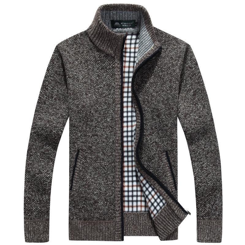 Herren Kurz Cardigan | Zipper