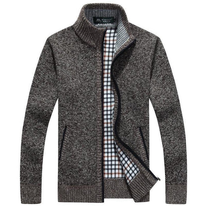 Herren Kurz Cardigan | Zipper