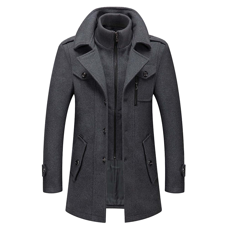 Herren Modischer Winter Mantel | Lang
