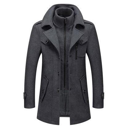 Herren Modischer Winter Mantel | Lang