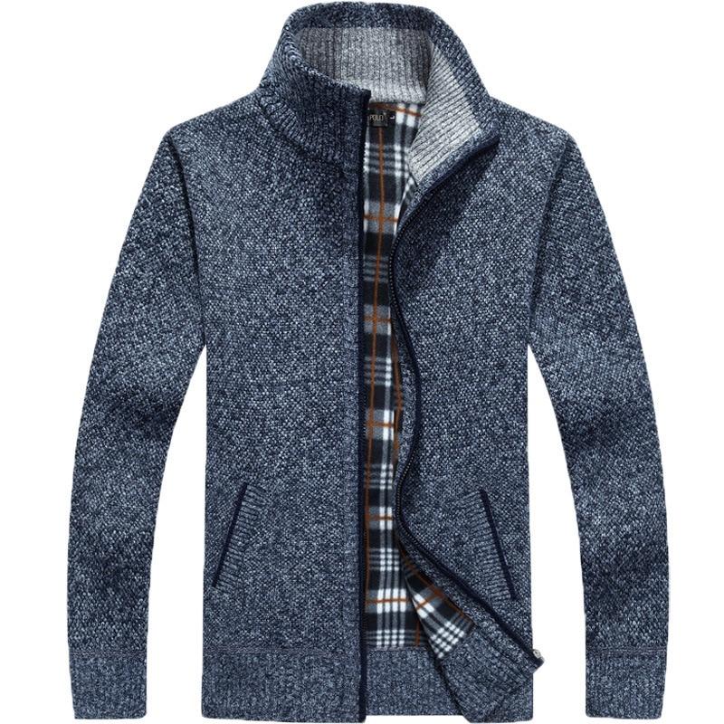 Herren Kurz Cardigan | Zipper
