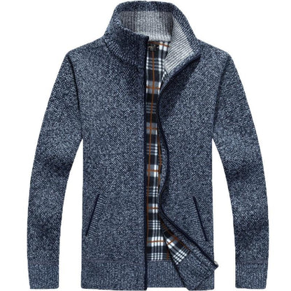 Herren Kurz Cardigan | Zipper