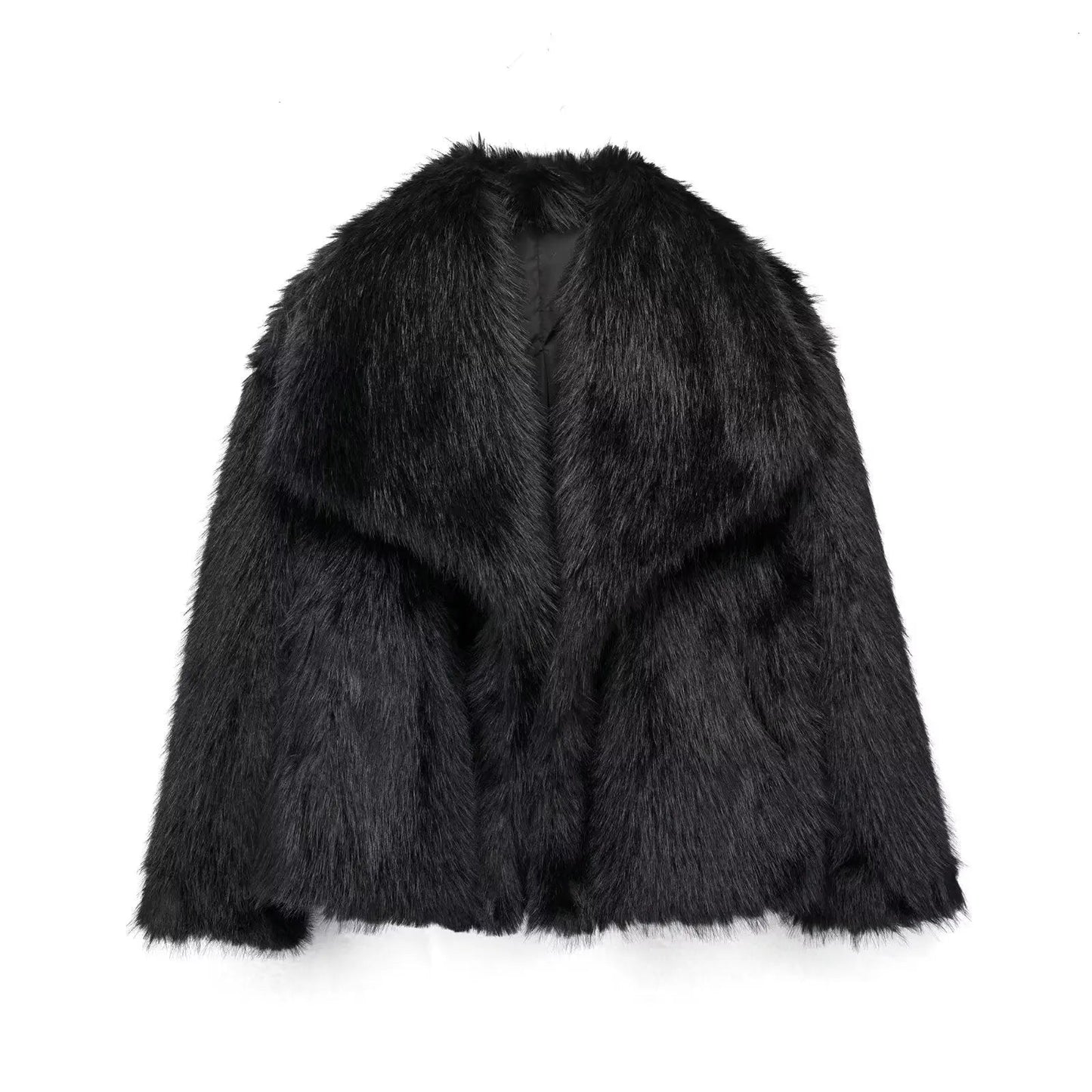 Damen Kurz Winterjacke | Faux Fur