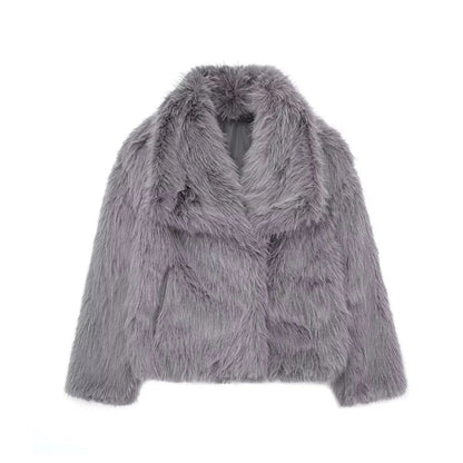 Damen Kurz Winterjacke | Faux Fur
