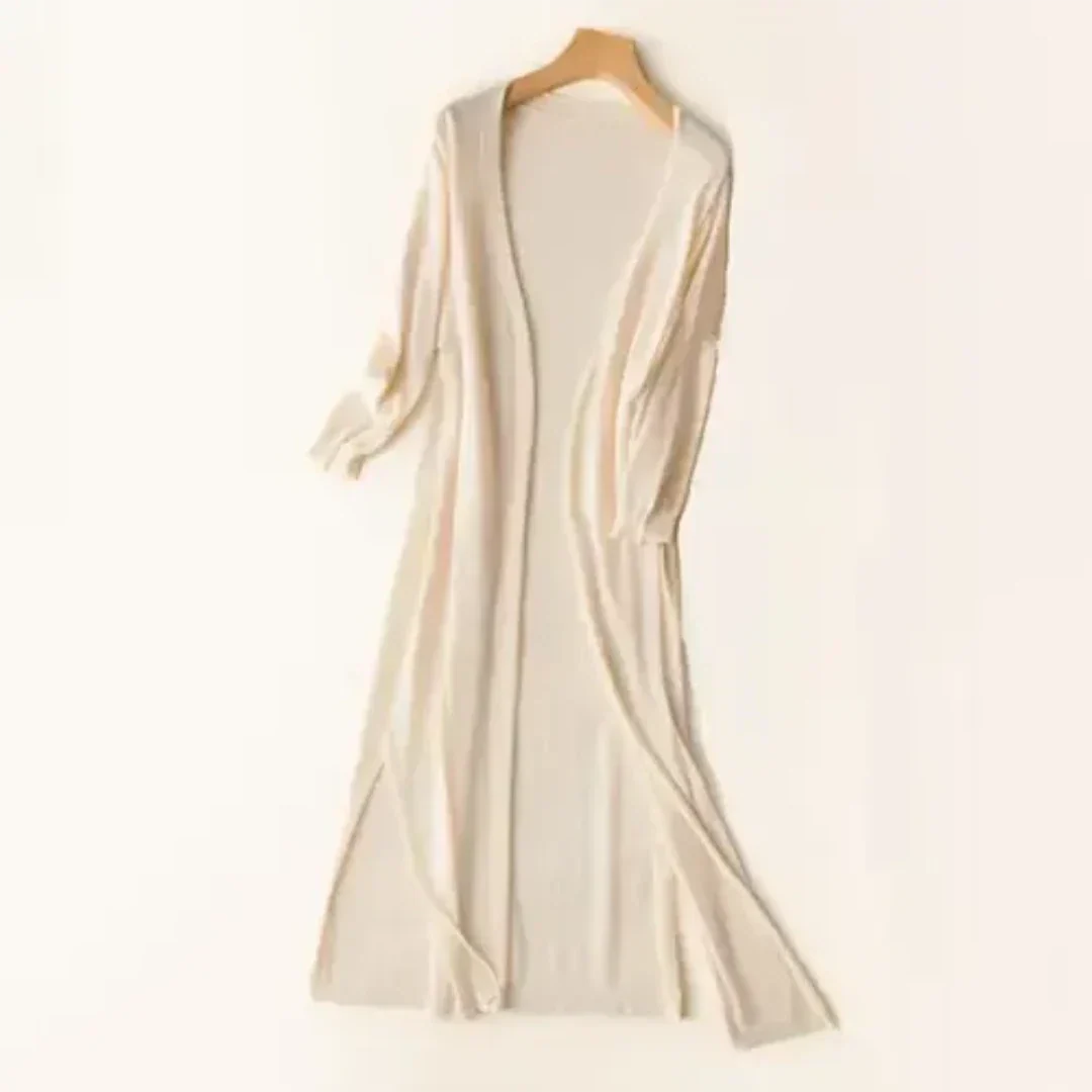 Damen Langarm Cardigan | Lang