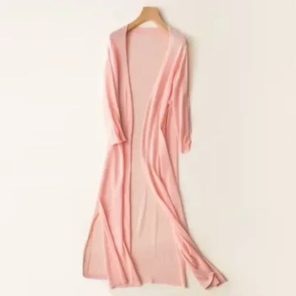 Damen Langarm Cardigan | Lang