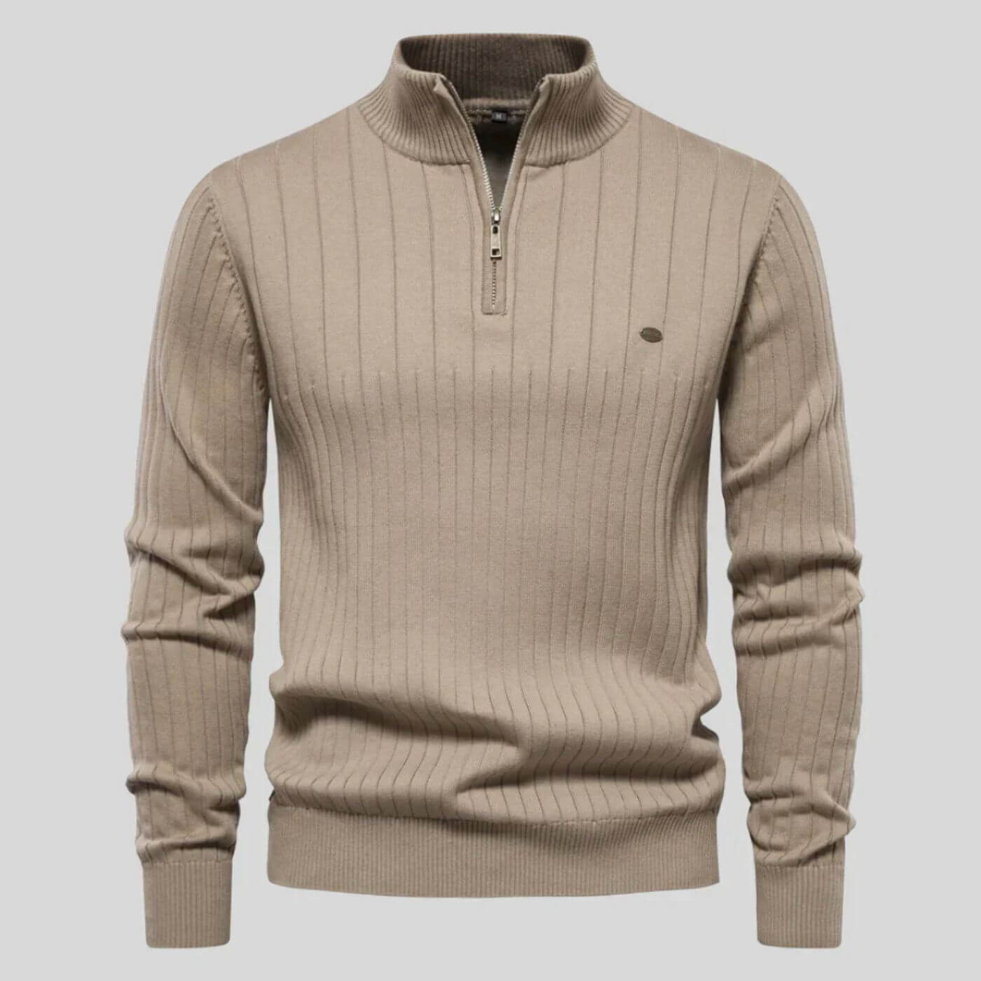 Herren Bequem Pullover | Zipper