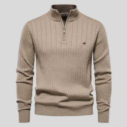 Herren Bequem Pullover | Zipper