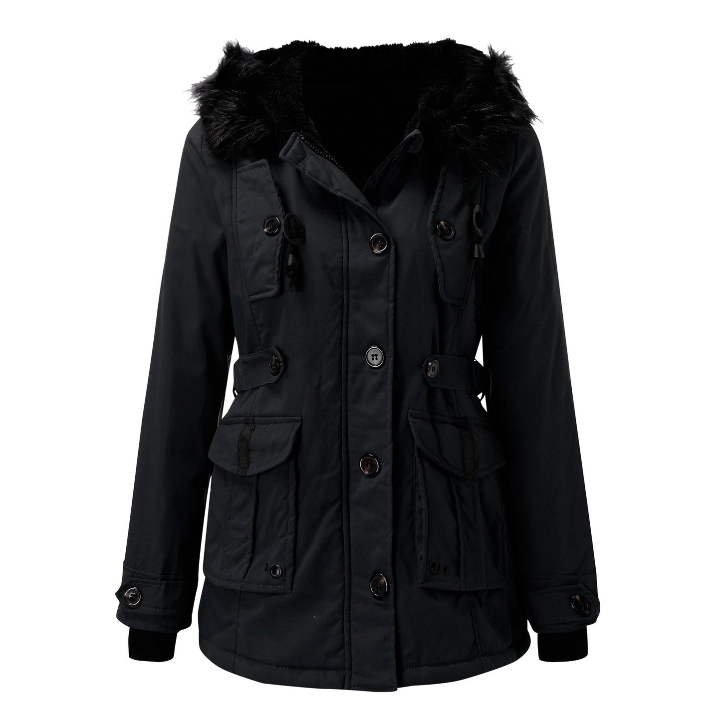 Damen Lange Winterjacke | Warme