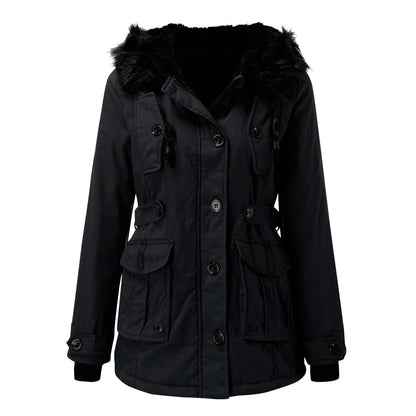 Damen Lange Winterjacke | Warme